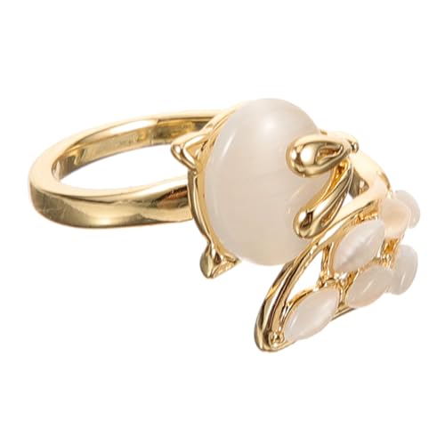 TOVINANNA Schmuck Ringe Damen Verstellbar Offener Ring Mit Strass Tier Design Für Partys Und Clubs von TOVINANNA