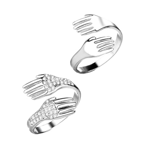 TOVINANNA Ringe für Damen und Herren Verstellbar mit Zirkonia Schmuckstücke für Besondere Anlässe Geschenkidee für Teiliges von TOVINANNA