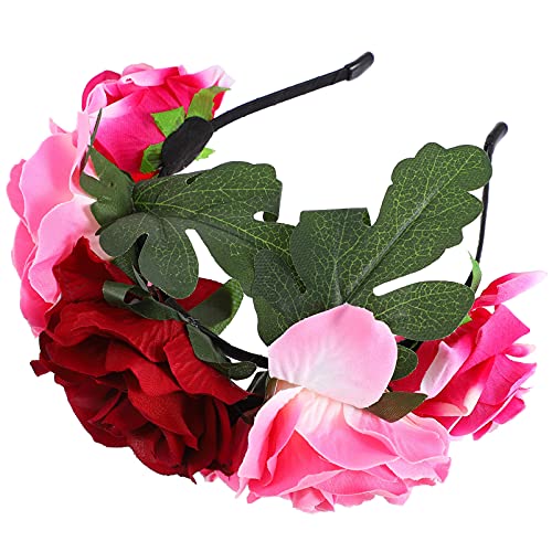 TOVINANNA Stretchy Flower Hairband Für Halloween-cosplay Wiederverwendbare Blumenkrone Für Frauen Elegantes Kopfband Für Festivals Und Besondere Anlässe Hübsches Haaraccessoire von TOVINANNA