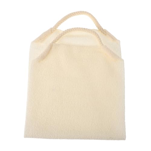 TOVINANNA Rückenpeeling Badetuch Badewäscher für den Körper Peeling-Körpertuch Peeling Duschtuch Rückenschrubber Peeling-Handtuch Peeling-Lappen langer Peeling-Waschlappen Polyester Beige von TOVINANNA