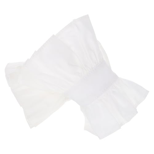 TOVINANNA Rüschenspitzen Manschetten für Damen Abnehmbare Handgelenkärmel Weiß für Hochzeiten und Formelle Anlässe Vielseitiges Kostümzubehör mit Einzigartigem und Angenehmem Tragekomfort von TOVINANNA