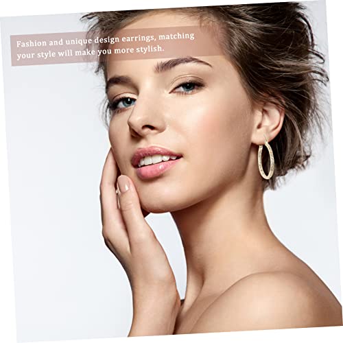 TOVINANNA Runde Ohrreifen mit Funkelnden Strasssteinen Leichte Creolen für Damen Komfortabel Vielseitig Kombinierbar für Alltag Party und Besondere Anlässe Goldfarben von TOVINANNA