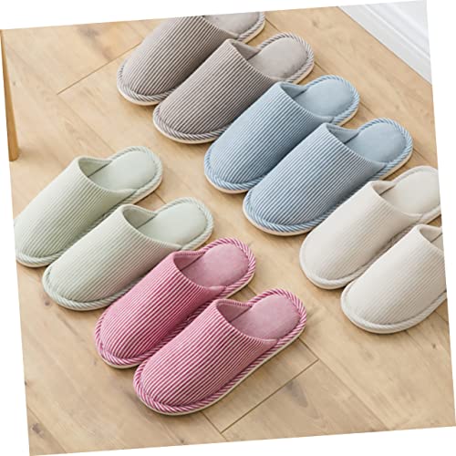 TOVINANNA Rutschfeste Hausschuhe Unisex mit Streifenmuster Weiches Plüschmaterial Strapazierfähig und Komfortabel Geeignet für Zuhause Maschinenwaschbar Blau TOVINANNA Rutschfeste Hausschuhe Unisex mit Streifenmuster Weiches Plüschmaterial Strapazierfähig und Komfortabel Geeignet für Zuhause Maschinenwaschbar Blau von TOVINANNA