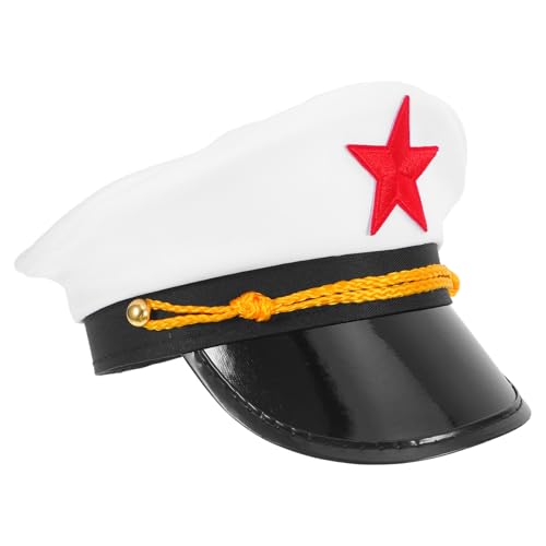 TOVINANNA Kapitänsmütze Für Erwachsene Verstellbare Matrosenmütze Für Nautische Themenpartys Strandhochzeiten Und Halloween-kostüme Bequemer Tragekomfort Für Kopfgrößen von TOVINANNA