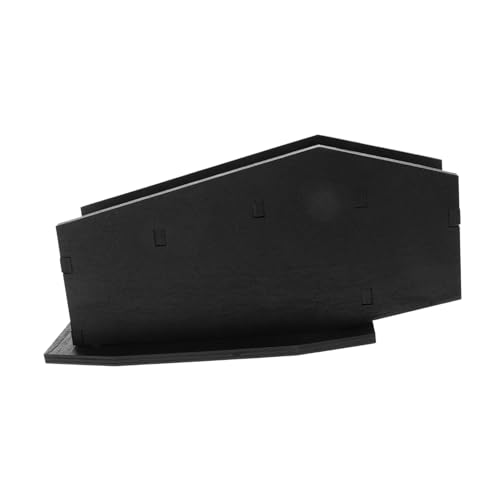 TOVINANNA Gothischer Holz-pinselhalter Im Sarg-design Kreative Schreibtisch-organizer Für Stifte Und Schminkpinsel Für Halloween-dekoration Und Stilvolle Aufbewahrung von TOVINANNA