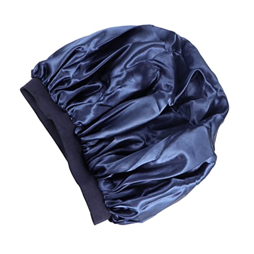 TOVINANNA Schlafhaube Aus Satin Elastisch Für Damen Salon Schlafmütze Leicht Und Atmungsaktiv Schützt Haar Beim Duschen von TOVINANNA