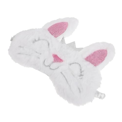 TOVINANNA Plüsch Schlafmaske Kaninchen Für Kinder Und Mädchen Atmungsaktive Augenmaske Zur Linderung Von Müdigkeit Für Reisen Und Nickerchen Mit Komfortablem Design von TOVINANNA