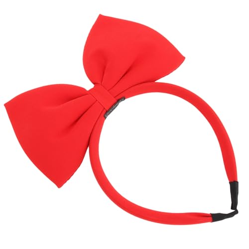 TOVINANNA Schleifen-Stirnband Rote Schleife Kopfschmuck Modisches Haarband Schleife Für Frauen Exquisite Chiffon-Bowknot-Haarbänder Für Mädchen Valentinstag Geburtstagsfeier Und Cosplay von TOVINANNA