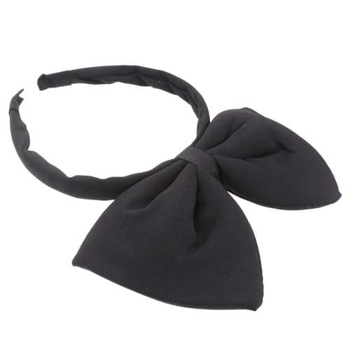 TOVINANNA Schleifen-Stirnband Schwarzer Schleifen-Kopfschmuck Modisches Haarband Für Frauen Exquisite Chiffon-Bowknot-Haarbänder Für Mädchen Valentinstag Geburtstagsfeier Und Cosplay von TOVINANNA