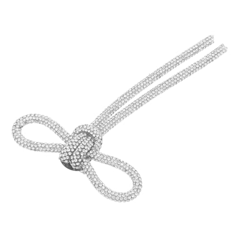 TOVINANNA Schleifenbrosche Mit Strass Für Damen Ästhetische Anstecknadel Für Kleidung Anzüge Rucksäcke Dekorative Broschennadel Hutnadel Bling Bow Pin von TOVINANNA