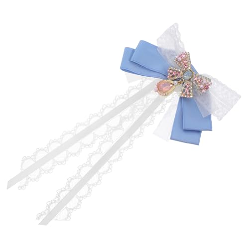 TOVINANNA Schleifenbrosche mit Rhinestones für Lolita Fashion für Partys Hochzeiten und Alltag Accessoire für Kleider und Hemden von TOVINANNA