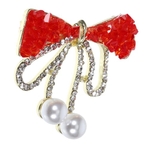 TOVINANNA Schleifenbrosche mit Strass Vielseitige Anstecknadel für Kleidung und Taschen Geeignet für Formelle Anlässe und Freizeit Funkelnde für Ihren Look für Damen und Mädchen von TOVINANNA