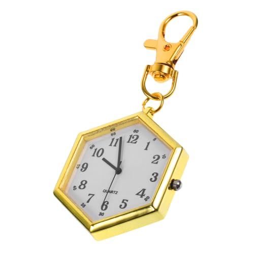 TOVINANNA Schlüsselanhänger Taschenuhr Retro Design mit Großem Praktische und Tragbare Uhr für Ärzte Krankenschwestern und Vielseitig Einsetzbar als Schlüsselring von TOVINANNA