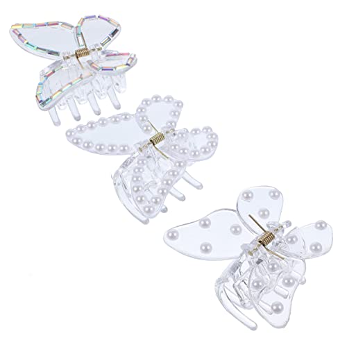 TOVINANNA 3stücke Haarspangen Schmetterling Für Damen Mit Haarklammern Kleine Clips Für Frauen Haar Zubehör Für Dünnes Und Dickes Haar von TOVINANNA