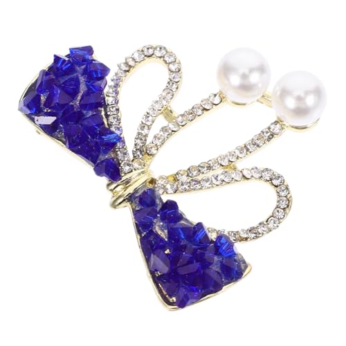 TOVINANNA Schmetterlingsbrosche mit Funkelnden Strasssteinen Damen Anstecknadel für Kleider und Schals Vielseitiges Dekorationsaccessoire Langlebigem von TOVINANNA