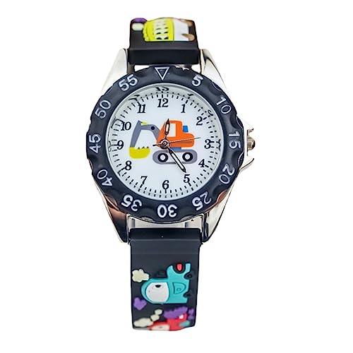 TOVINANNA Schöne Student Cartoon Uhr Kinder Quarzuhr Silikon Armbanduhr Für Jungen Mädchen Analog Kinderuhr Mit Großem Ziffernblatt Für Einfaches Ablesen von TOVINANNA