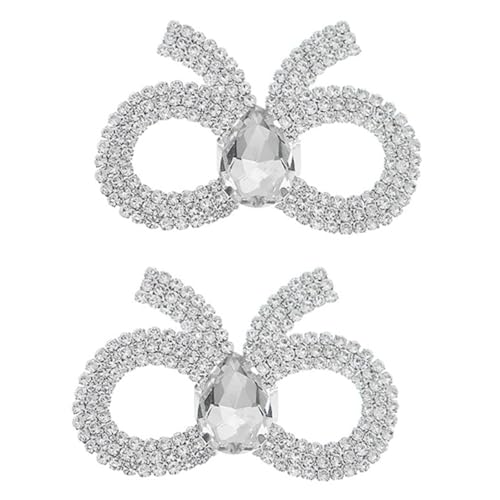TOVINANNA Schuhschmuck Clip mit Strass Abnehmbar für Damen Eleganter Bowknot Schuhclip für Hochzeits und Party Outfits TOVINANNA Schuhschmuck Clip mit Strass Abnehmbar für Damen Eleganter Bowknot Schuhclip für Hochzeits und Party Outfits von TOVINANNA