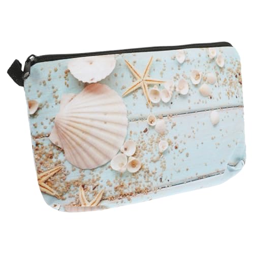 TOVINANNA Seestern-Kosmetiktasche Beutel Toilettenartikel Reisetasche klein Makeup Tasche Storage Bags aufbewahrungstüten Schminktasche für Mädchen Schminktasche mit Reißverschluss Polyester von TOVINANNA