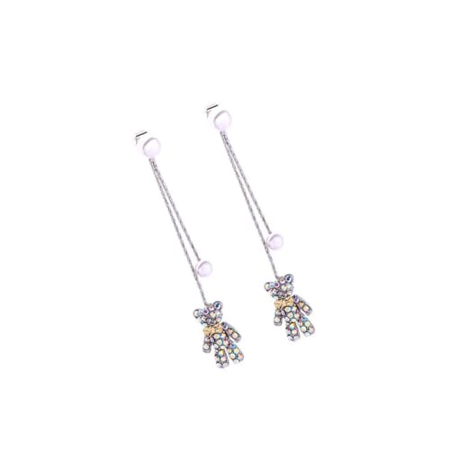 TOVINANNA Silber Ohrstecker Damen Ohrschmuck mit Bunten Diamanten Modische Kleine Bär ohrringe Stilvolle Temperament Perlenohrringe Eleganter Ohrschmuck für Frauen und Mädchen TOVINANNA Silber Ohrstecker Damen Ohrschmuck mit Bunten Diamanten Modische Kleine Bär ohrringe Stilvolle Temperament Perlenohrringe Eleganter Ohrschmuck für Frauen und Mädchen von TOVINANNA