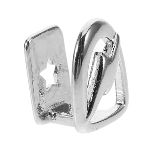 TOVINANNA Silberner Hip Hop Zahn Grill für Halloween Einzelne Hohlzähne Modisches Accessoire für Partys Stilvolles Zahnschmuckstück für Herren Damen von TOVINANNA