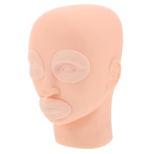 TOVINANNA Übungskopf Für Tattoos Und Make-up Abnehmbar Für Lippen Und Eyeliner-techniken Aus Kunststoff Und Silikon Robust Und Praktisch Für Anfänger von TOVINANNA