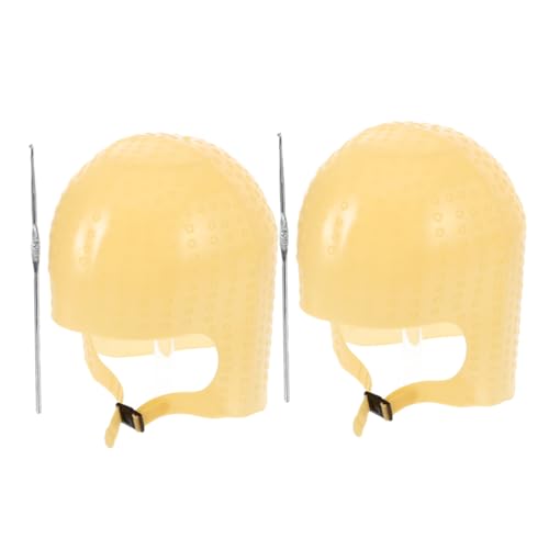 TOVINANNA 2satz -haarfärbekappe Mit Häkelnadel Wiederverwendbare Färbekappe Für Präzises Strähnchen Und Farbtechniken Für Salon Und Heimgebrauch Langlebig Und Leicht Zu Reinigen von TOVINANNA