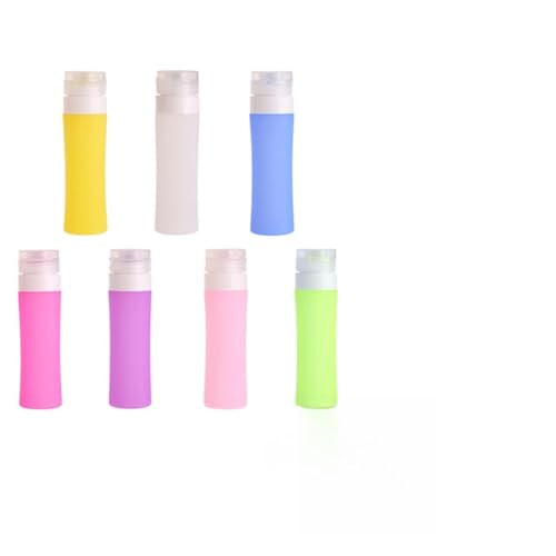 TOVINANNA Silikonflaschen Für Reise Weithals-design Wiederverwendbar Flüssigkeitsbehälter Für Reise Silikon Reiseflaschen Flüssigkeitsbehälter Für Toilette Für Flüssigkeitsspender Handcreme von TOVINANNA