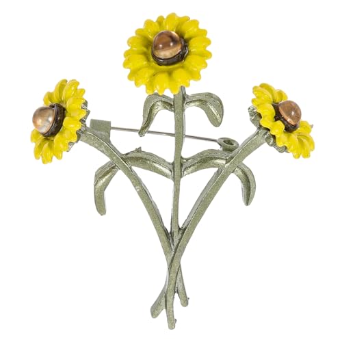 TOVINANNA Sonnenblumenbrosche für Frauen Kreative Hut und Kleidungsanstecknadel Eleganter Blumen Pin für Besondere Anlässe Einzigartiges für Weihnachten Geburtstage und von TOVINANNA