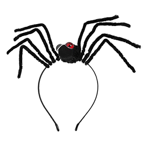 TOVINANNA Gothic Spinnen-stirnband Atmungsaktive Kopfbedeckung für Damen Cosplay Rot für Halloween von TOVINANNA