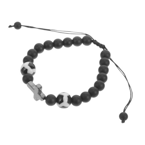 TOVINANNA Fußballarmband Geflochtenes Armband Verstellbares Armband Mit Anhänger Sportarmband Handgelenkkette Für Männer von TOVINANNA