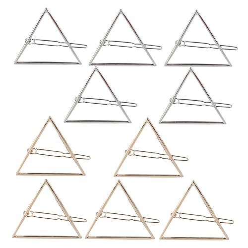TOVINANNA Hohles Dreieck Metall Haarnadel Geometrische Haarspange Accessoires Klammern Bobby Pin Pferdeschwanzhalter Statement Kopfbedeckung Styling Schmuck von TOVINANNA