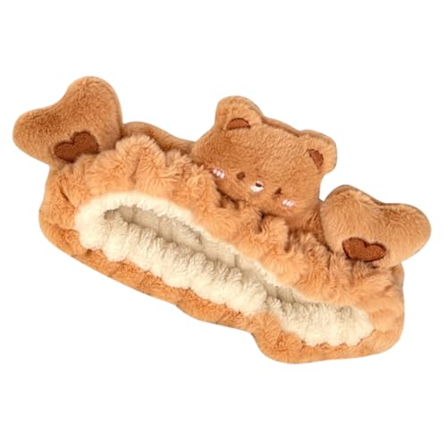 TOVINANNA Bären Make up Stirnband Für Frauen Weiches Spa Haarband Aus Korallenvlies Dusch Und Gesichtswasch Stirnband Bequem Und Langlebig Für Tägliche Anwendung Haaraccessoire Für Yoga von TOVINANNA