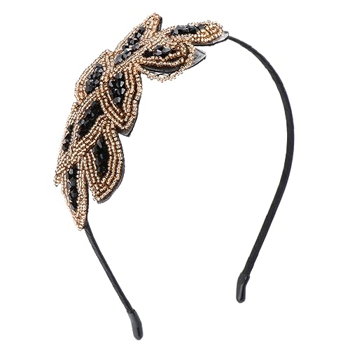 TOVINANNA Strass Stirnband Haarversorgung Braut Kopfbedeckung Kristall Kopfschmuck Damen Kopfbedeckung Braut Haar Accessoires Braut Kopfschmuck Strass Kopfschmuck Retro Haarband von TOVINANNA