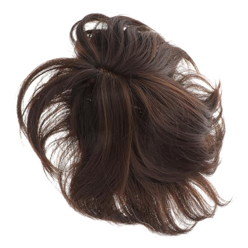 TOVINANNA Haarverlängerung Für Frauen Mit Clip Kurze Perücke Aus Echthaar Haarteil Für Dünnes Haar Einfache Anbringung Natürlich Und Weich von TOVINANNA