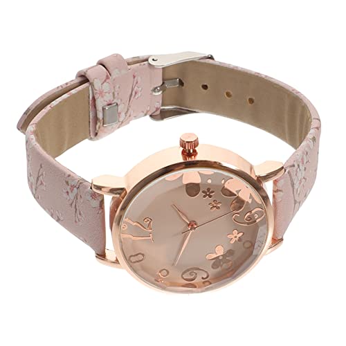 TOVINANNA Damen Armbanduhr Floral Quarzuhr Elegant für Mädchen Hautfreundliches Material Uhr für Alltag und Schicke Frauen Uhr für Büro und Freizeit von TOVINANNA