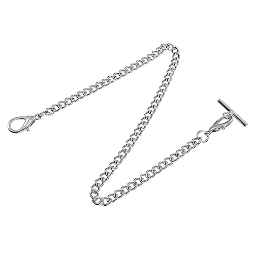 TOVINANNA Hängende Taschenuhrkette für Herren mit T-Verschluss Dekorative Weste Kette Metall Karabinerverschluss für Jeans und Abendgarderobe TOVINANNA Hängende Taschenuhrkette für Herren mit T-Verschluss Dekorative Weste Kette Metall Karabinerverschluss für Jeans und Abendgarderobe von TOVINANNA