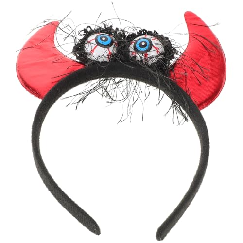 TOVINANNA Teufelshörner Haarreif Mit Leuchteffekt Strahlender Teufel Hairband Fasching Karneval Kostüm Zubehör Für Damen Halloween Party Foto-events von TOVINANNA