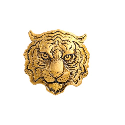 TOVINANNA Tigerbrosche für Männer Anstecknadel Metall Vintage Tigerabzeichen für Anzugkragen Kreative Brosche für Hochzeiten und Geschäftsevents Design für Herrenanzüge von TOVINANNA