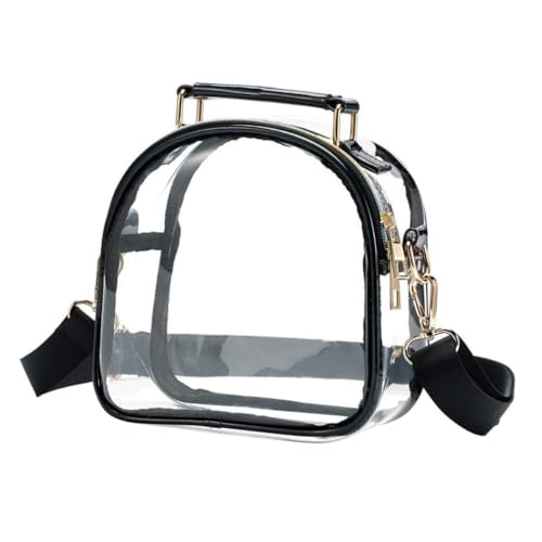 TOVINANNA Tpu Transparente Umhängetasche Damen Crossbody Bag Einzelschulter Tasche Handlich Leicht Für Alltag Shopping Party Stadionzugelassen von TOVINANNA