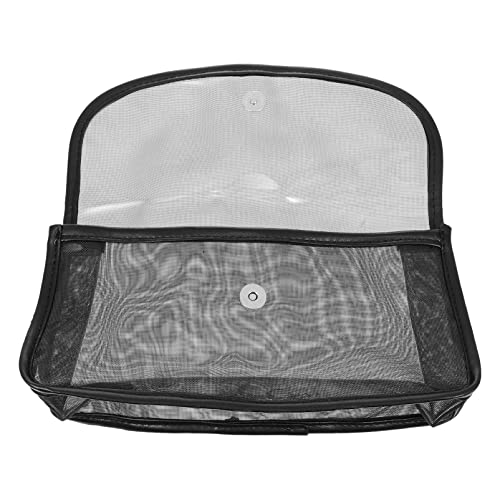 TOVINANNA Portable Kosmetiktasche Aus Netzgewebe Transparente Große Reise-Organizer Für Damen Mit Magnetverschluss Für Kosmetik Und Toilettenartikel Reisen von TOVINANNA