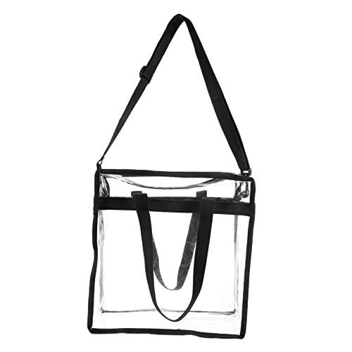 TOVINANNA Transparente Einkaufstasche Große Kapazität Wasserdichtes Design für Reisen Sport und Alltag Schwarz TOVINANNA Transparente Einkaufstasche Große Kapazität Wasserdichtes Design für Reisen Sport und Alltag Schwarz von TOVINANNA