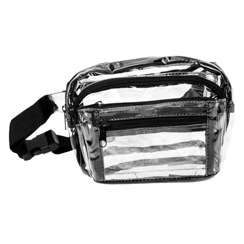 TOVINANNA Transparente Fitness Umhängetasche PVC Hüfttasche Wasserabweisend Verstellbar für Outdoor Aktivitäten Damen und Herren von TOVINANNA