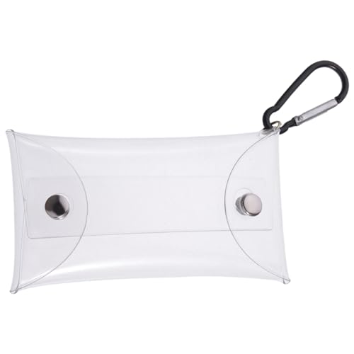 TOVINANNA Transparente Geldbörse für Damen Kleine Münztasche Verschleißfestem Material Multifunktionale Aufbewahrung für Münzen Schlüssel und Kopfhörer für Reisen und Einkäufe von TOVINANNA