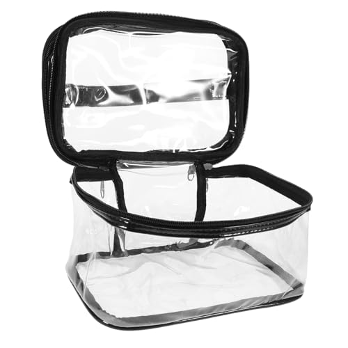 TOVINANNA Make-up Tasche Transparenter Kosmetik Organizer Mit Griff Große Reise Und Aufbewahrungslösung Für Kosmetikartikel Und Persönliche Pflegeprodukte von TOVINANNA