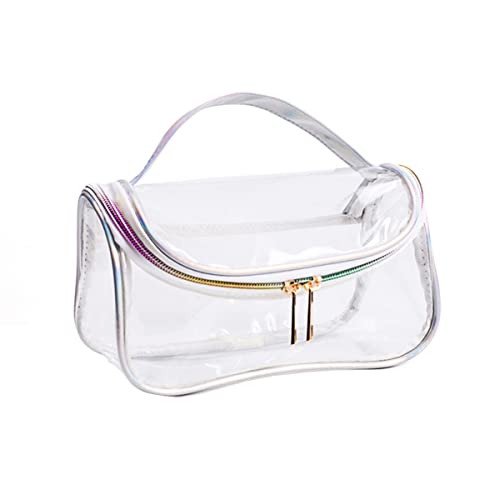 TOVINANNA Transparentes Toilettenartikelset Für Damen Multifunktionale Kosmetiktasche Kleiner Tragbar Für Reisen Aus Strapazierfähigem Pu Und Dacron Große Kapazität Für Pflegeprodukte von TOVINANNA