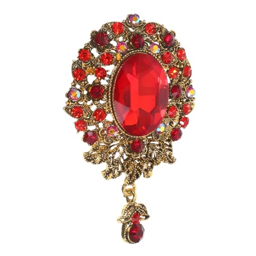 TOVINANNA Tropfenbrosche Für Mäntel Und Jacken, Strass, Vintage-blumenabzeichen, Brosche, Anstecknadel, Corsage Für Kleidung, Kleider, Hüte, Taschen, Hochzeitsaccessoire TOVINANNA Tropfenbrosche Für Mäntel Und Jacken, Strass, Vintage-blumenabzeichen, Brosche, Anstecknadel, Corsage Für Kleidung, Kleider, Hüte, Taschen, Hochzeitsaccessoire von TOVINANNA
