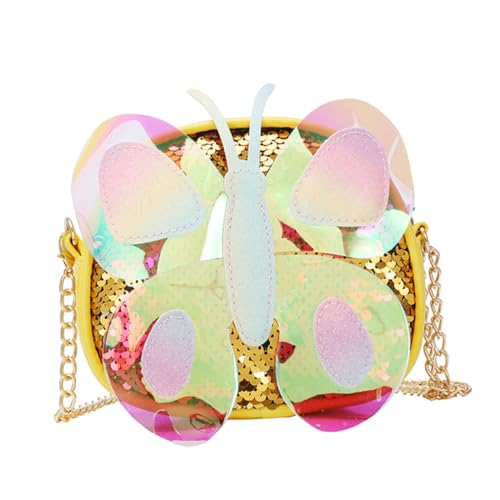 TOVINANNA Umhängetasche Gelb Schultertasche für Mädchen Praktisch und Langlebig Kreative Form und Modisch Geschenkidee von TOVINANNA