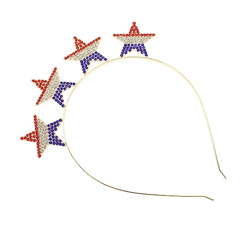 TOVINANNA Unabhängigkeitstag Stirnband Haarband Requisite Damen Haarband Für Erwachsene Kopfdekoration Unabhängigkeitstag Kostümzubehör Party Haarreifen Party Haar Accessoire von TOVINANNA
