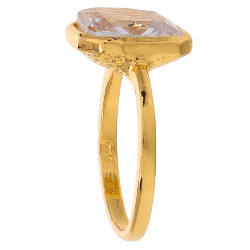 TOVINANNA Verlobungsring Damen Vergoldet Cubic Zirconia Ehering Hochzeitsring Schmuckset für Frauen Tragbar Langlebige Plattierung für Besondere Anlässe von TOVINANNA