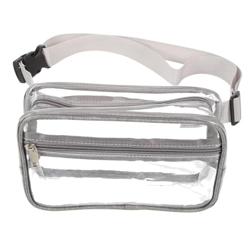 TOVINANNA Transparente Hüfttasche Für Herren Einstellbare Gürteltasche Aus Spritzwassergeschütztem Material Multifunktionale Bauchtasche Für Sport Reisen Und Outdoor Aktivitäten Mit von TOVINANNA